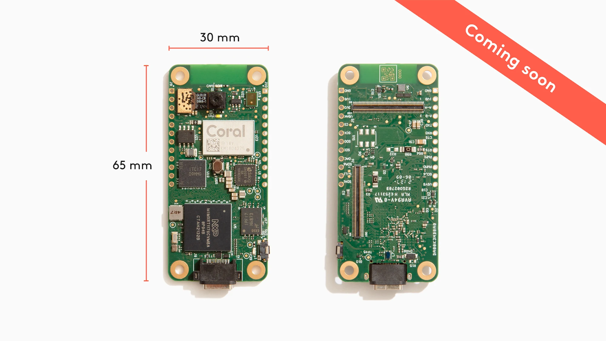 Dev Board Micro - A microcontroller board with a camera, mic, and