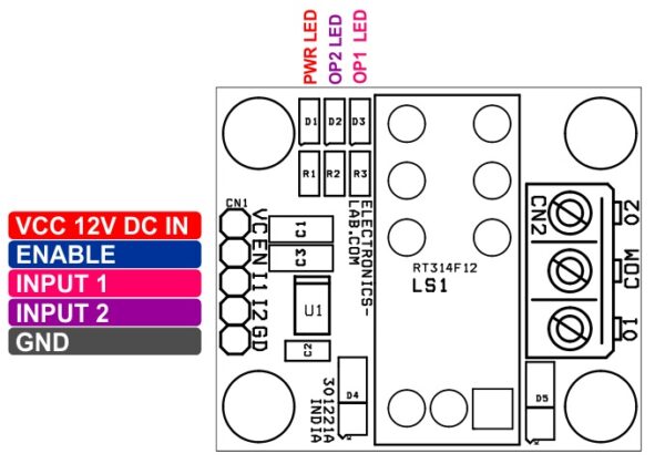 Smart Dual Coil Latching Relay Driver - Bistable Relay Module ...