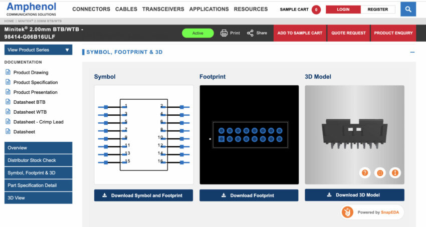 DELA DISCOUNT Amphenol-Viewer-scaled-850x453 Amphenol launches the SnapEDA Viewer with over 21,000 free ready-to-use CAD models for hardware design DELA DISCOUNT  