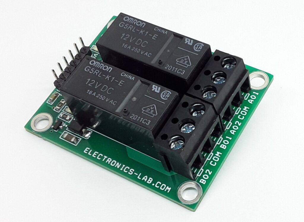 2 Channel Smart Dual Coil Latching Relay Board - 2 Channel Bistable ...