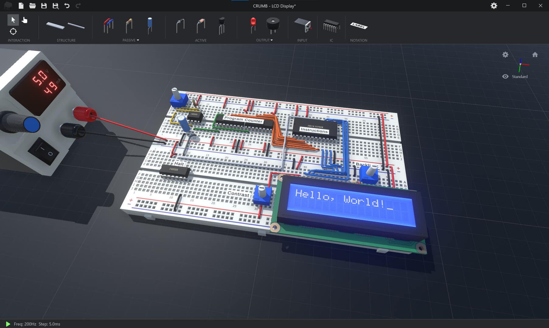 Introduction To The Desktop Version Of The 3D CRUMB Breadboard Circuit 