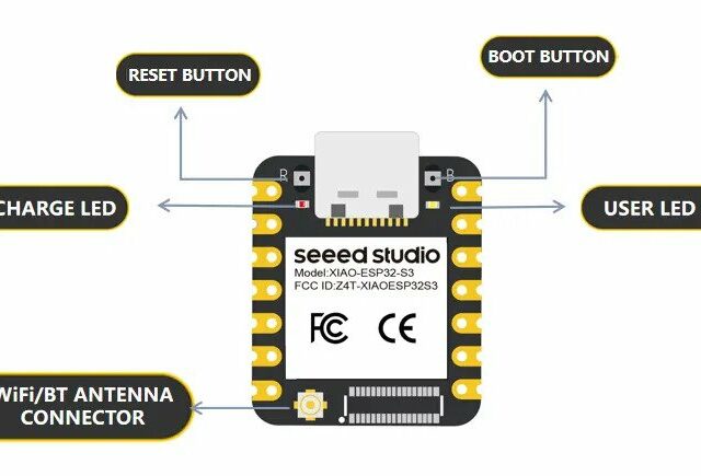 Seeed Studio XIAO ESP32S3 Hardware Overview - Electronics-Lab.com