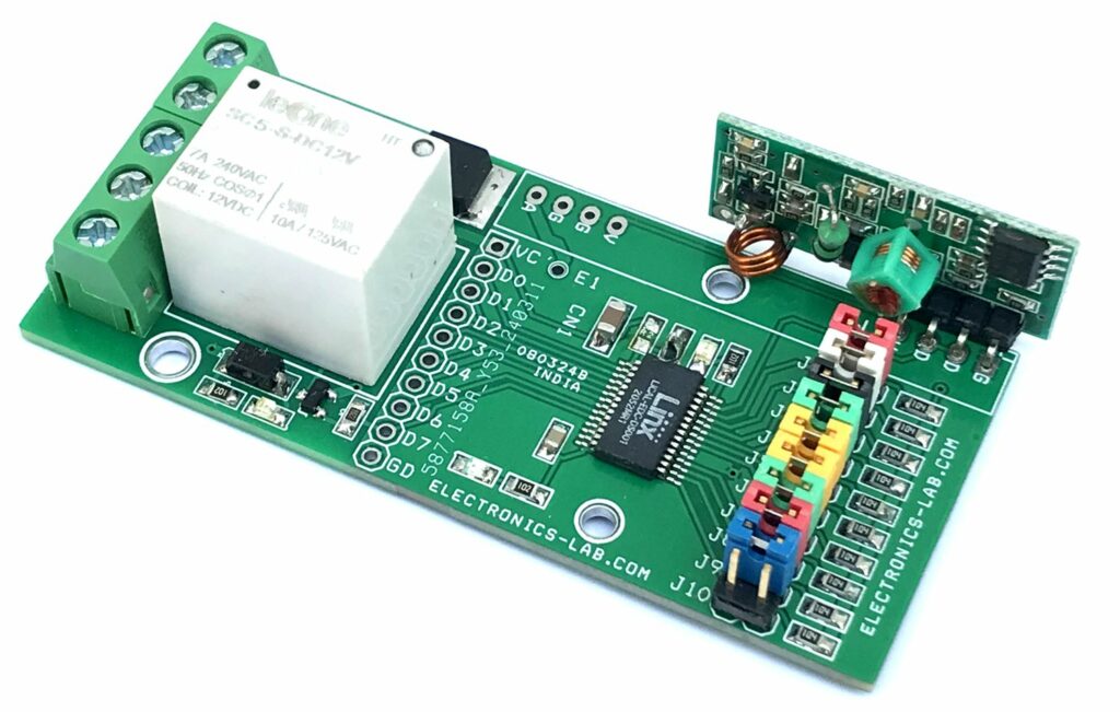 One Channel RF Remote Relay Switch
