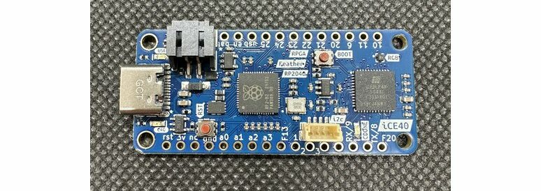 RPGA Feather is an RP2040 and iCE40 FPGA Powered Dev Board in A Adafruit Feather From Factor