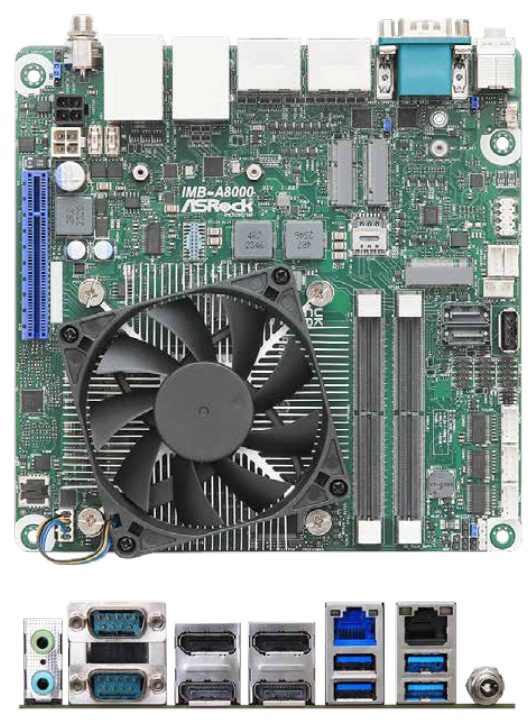 ASRock IMB-A8000 Mini-ITX Motherboard comes with several AMD Ryzen APU options