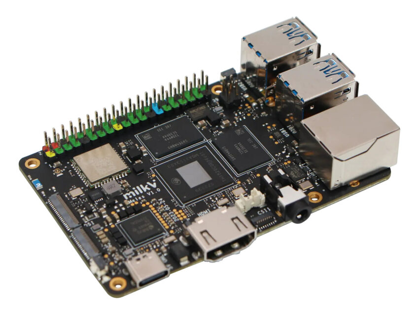 Meles RISC-V credit card-sized SBC is powered by T-Head TH1520 quad-core SoC