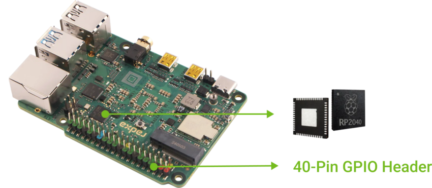 Radxa X4 and RP2040 MCU