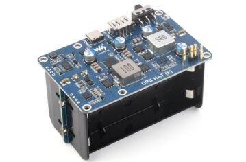 Waveshare UPS HAT (E) Holds Four 21700 Lithium batteries and it’s Compatible with Pi 5/4/3B+