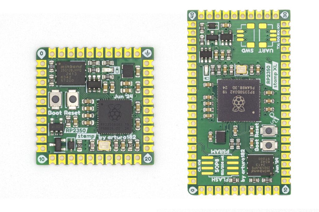 Raspberry PI RP2350 Compact Boards also comes with a Carrier board