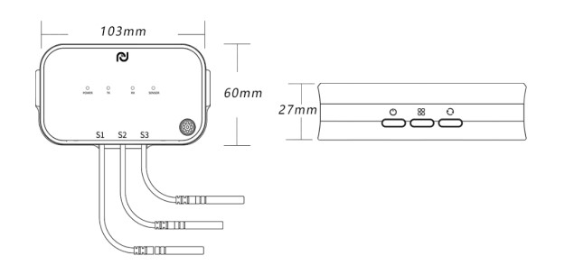 schematic of the sensor