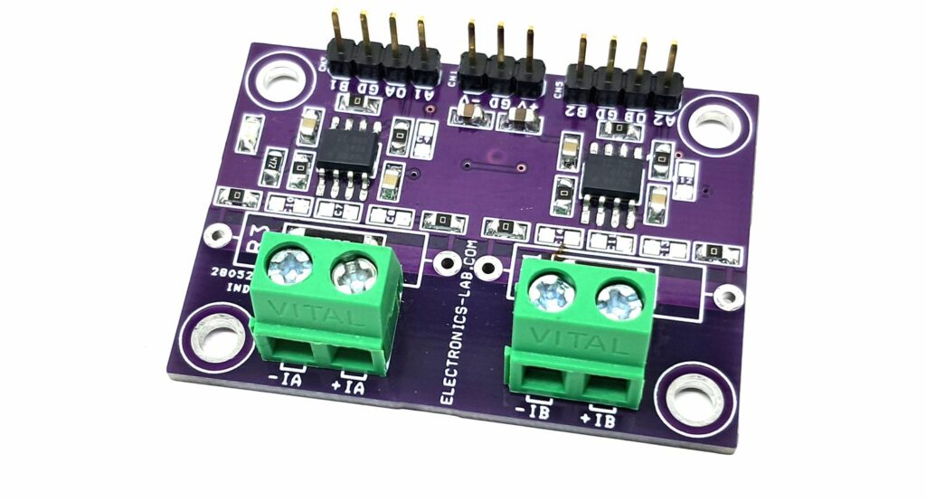 Two Channel Current Sensor for High Voltage Range