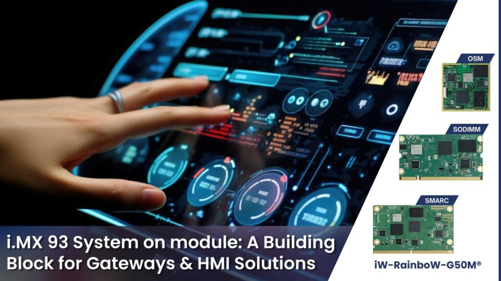 i.MX 93 System on Module: A Building Block for Gateways & HMI Solutions