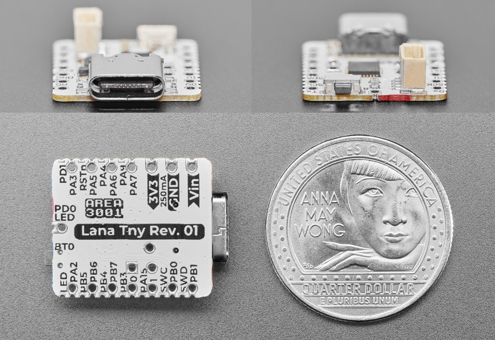 CH32V203 development board views