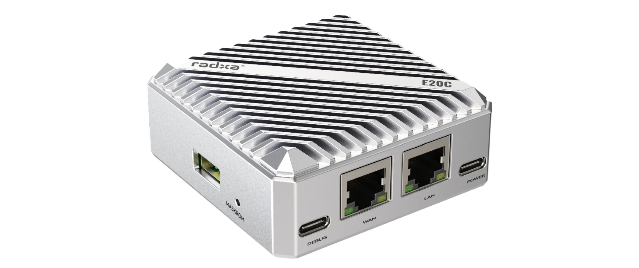 Radxa ROCK E20C: Compact Network Computer with Rockchip RK3528A SoC and Dual Gigabit Ethernet Ports