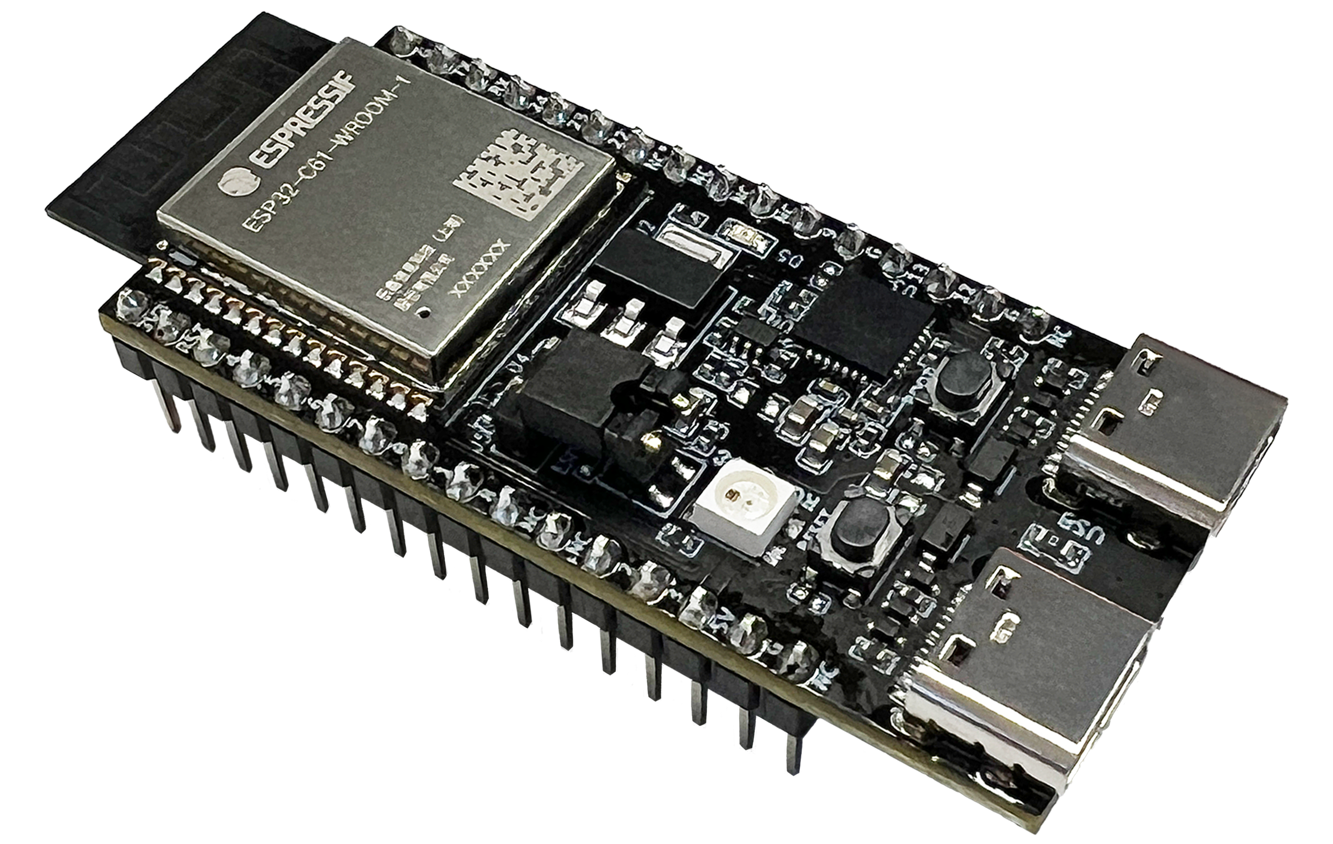 ESP32-C61-DevKitC-1 development board comes with Wi-Fi 6/Bluetooth LE 5