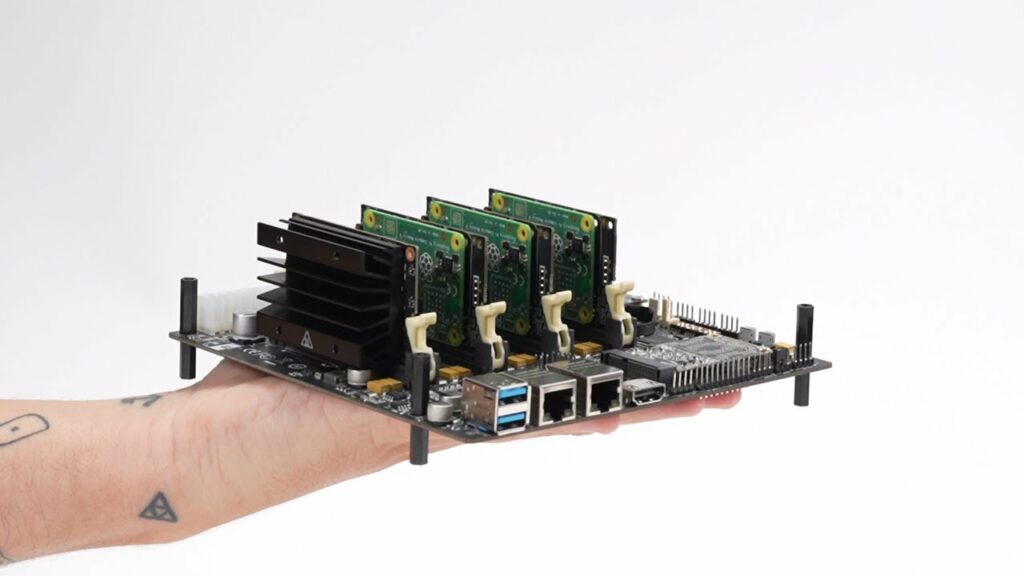 Turing Pi 2.5: A Mini-ITX Cluster Board for Raspberry Pi CM4 and Nvidia Jetson with AI Accelerators