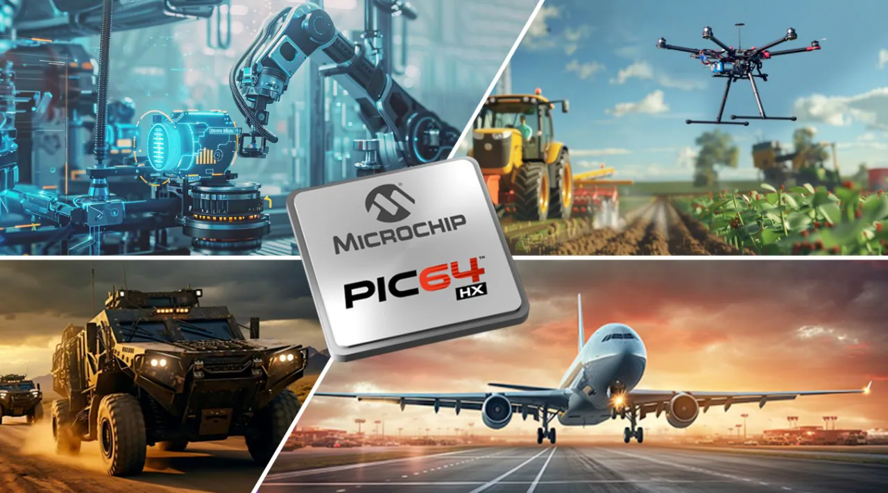 Microchip PIC64HX1000 64-bit AI MPU delivers Post-Quantum Security for aerospace, defense, and automotive applications