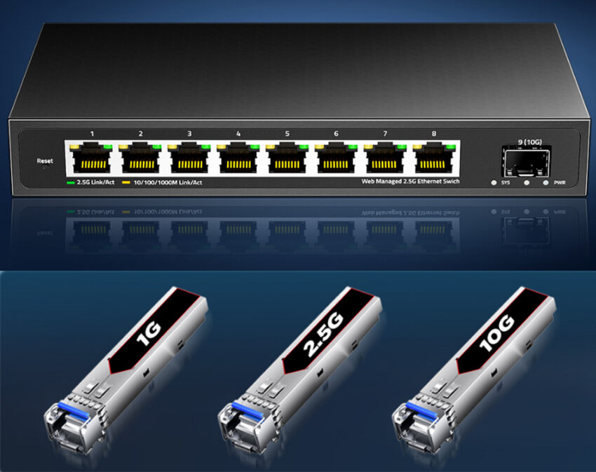 9-port Ethernet switch build