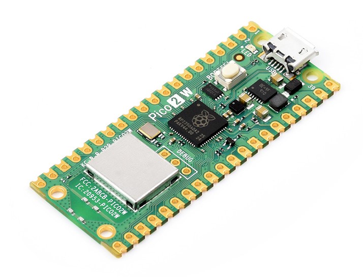 Raspberry Pi Pico 2 W: RP2350 MCU, ARM Cortex-M33, RISC-V Hazard3, Wi-Fi, Bluetooth 5.2