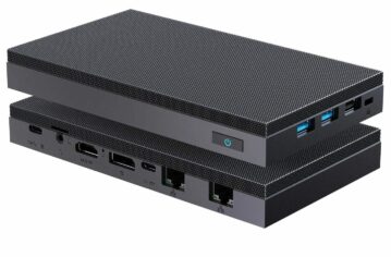 MeLE QuieterDL N100 Fanless Mini PC with Intel Alder Lake N100, 2.5GbE, Triple Display