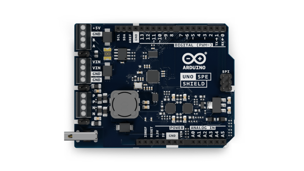 Arduino SPE and RS485 Shield adds Single-Pair Ethernet and RS485 Communication to Arduino UNO R4