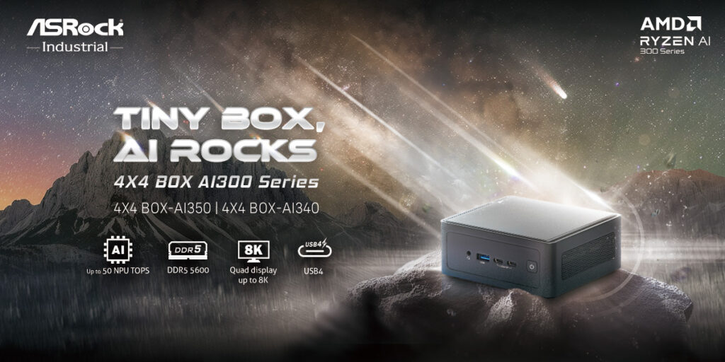 ASRock Industrial’s 4X4 BOX AI300 Series proves Tiny Box AI Rocks with AMD Ryzen™ AI strength