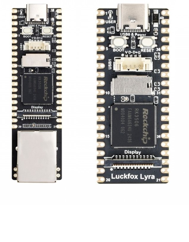 Luckfox Lyra Development Boards Feature Rockchip RK3506G2 SoC, MIPI DSI, Optional Ethernet Port