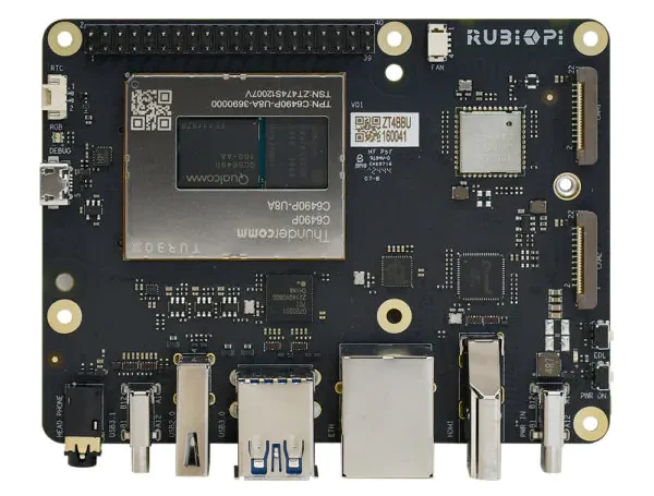 RUBIK Pi 3 Development Board with Qualcomm QCS6490 Processor, AI Features, and Support for Android, Linux, and LU OS